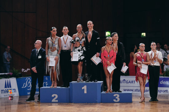 Podium of the WDSF Open Latin Youth Podium of the WDSF Open Latin Youth